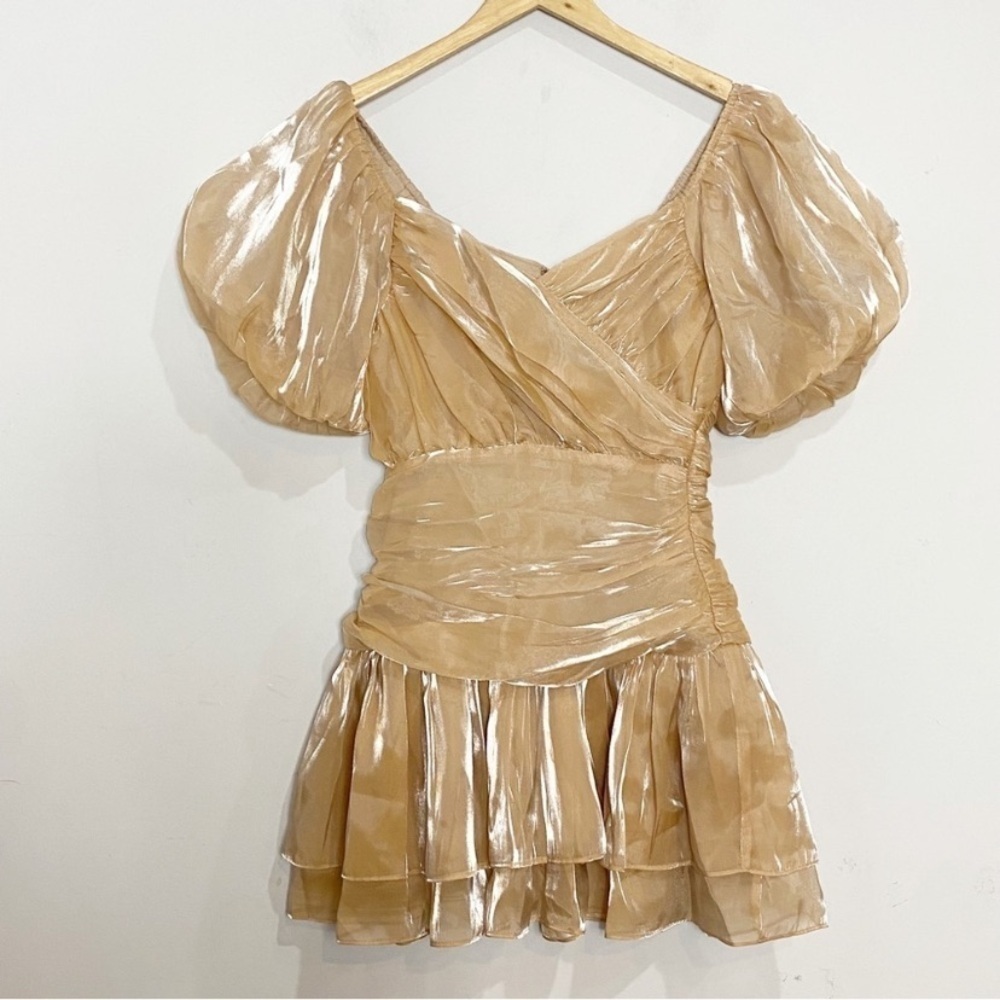 STORIA Ruched Mini Dress Fairycore Whimsical - Picture 7 of 14